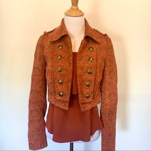 Rare Free People crop moto jacket